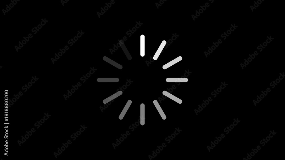 Obraz premium A loading animation on a black background with a circular design