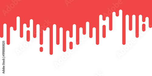 Paint dripping seamless vector background. Liquid ink flow, abstract splash pattern in flat cartoon style for wallpaper, textile and packaging design.