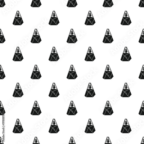 Seamless pattern featuring a small 3d printer printing an object