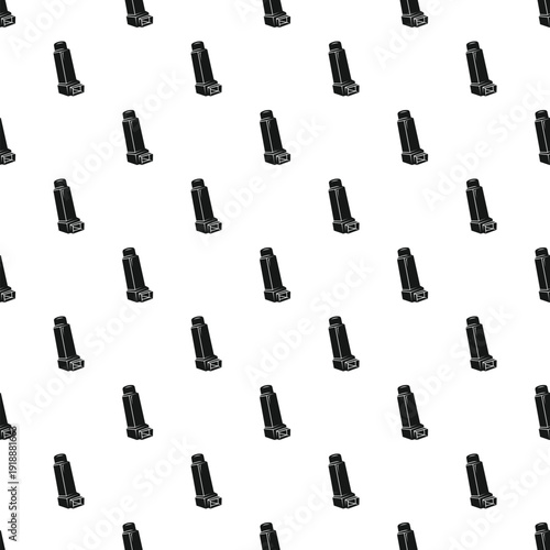 Inhalers creating a seamless pattern symbolizing medical help and respiratory health relief