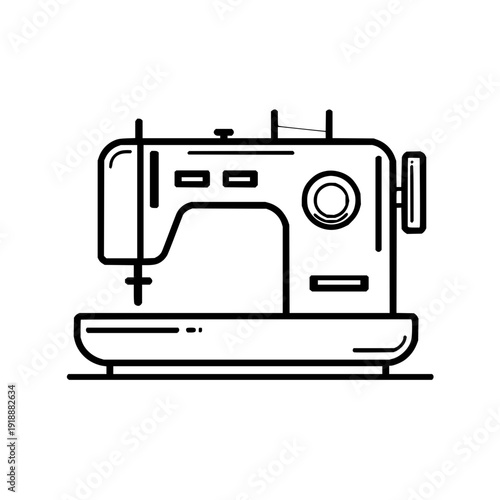Sewing Machine Line Art