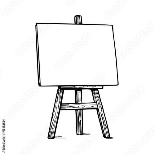 Blank Canvas on Easel
