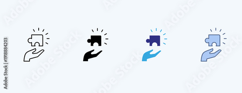 Solve Multiple Icon Illustration Vector