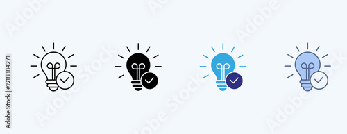 Idea Multiple Icon Illustration Vector