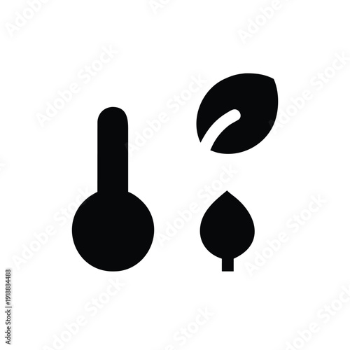 Climate awareness global warming globe and temperature icon set On white Background Vector illustration