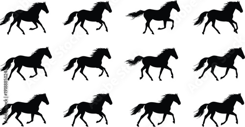 Collection of simple line art icons depicting various individuals working diligently at their desks using computers and office equipment in diverse settings.