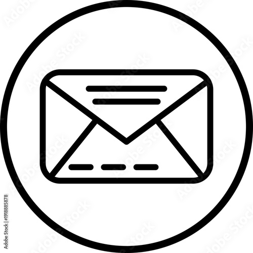 Email line icon style