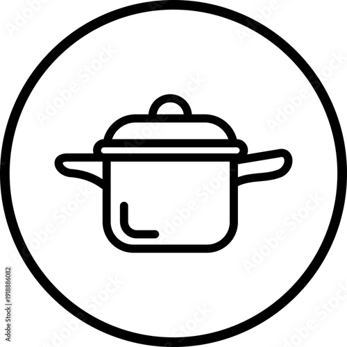 Pot line icon style