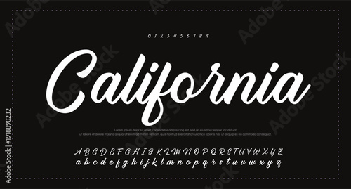 Script Brush Font Type Font lettering handwritten  