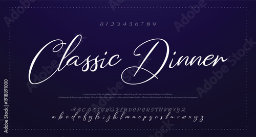 script design. Vector alphabet. 