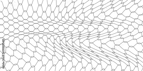 Curved net pattern. Seamless design for sportswear or equipment like soccer goals, volleyball nets, basketball hoops, hockey nets, and athletic gear