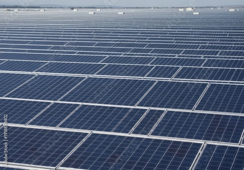 Large solar panel field