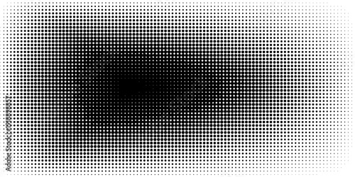 Grunge halftone gradient background. Faded grit noise texture. White and black sand wallpaper. Retro pixelated backdrop. Anime or manga style comic overlay.