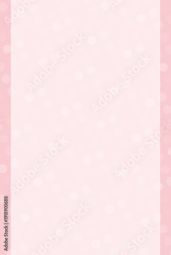 Pastel Pink Polka Dot Background with Copy Space, High Resolution Soft Nuance Color Texture, Vertical Full Frame，余白のある使いやすいドット背景縦長
