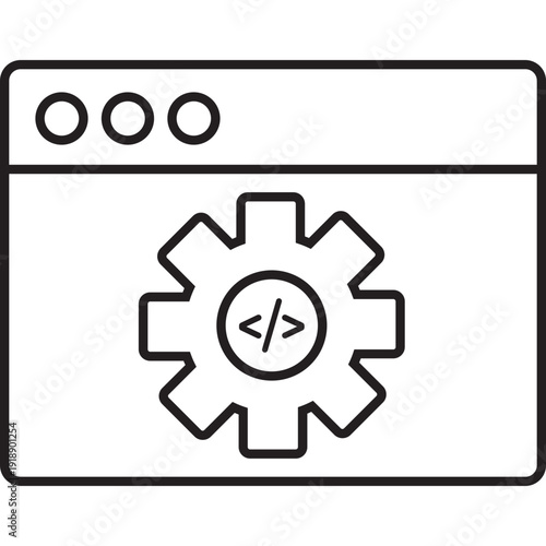 Web Development Settings Icon