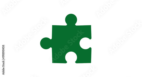 A green puzzle piece illustration via RJ ImageFX Auto eps file format
