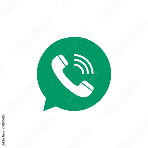 Phone Call Chat Bubble Icon