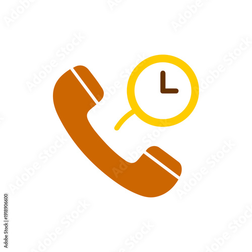 Phone Time Schedule Support Icon