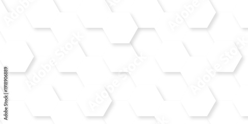 White abstract honeycomb mosaic and tile geometric hexagon vector illustration. geometric digital technology polygon science vintage square mosaic and web cover business texture.