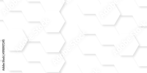 White abstract honeycomb mosaic and tile geometric hexagon vector illustration. geometric digital technology polygon science vintage square mosaic and web cover business texture.