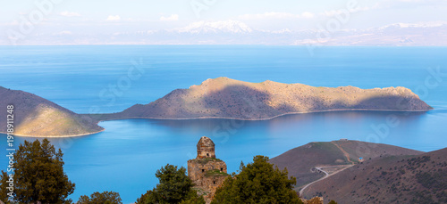 The Monastery of Thomas (Golden Hair Church) awaits visitors with its view overlooking Lake Van from an altitude of 2,000 meters.