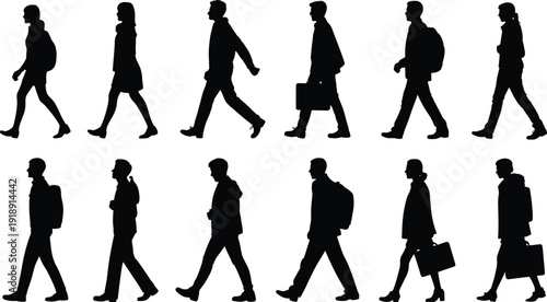 Black Silhouette Vector Set of Military Soldiers and SWAT Police Officers with Riot Shields and Rifles for Tactical Security Design,