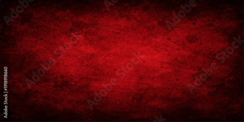 Grunge red background with distressed texture and dark red stripes pattern.