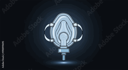 Glowing blue light bulb with futuristic design elements on a dark background symbolizing innovation and ideas