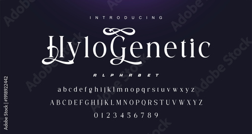 Typography beauty fashion elegant minimalist serif italic fonts decorative wedding vintage retro logos. Minimal luxury font alphabet logo. Vector illustration.