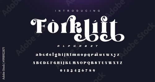 Typography beauty fashion elegant minimalist serif italic fonts decorative wedding vintage retro logos. Minimal luxury font alphabet logo. Vector illustration.