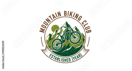 Mountain Biking Club Logo Design.