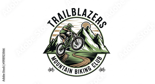Mountain Biking Club Logo Design.