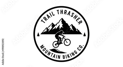 Mountain Biking Company Logo Design.