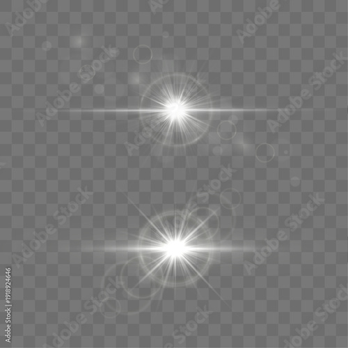 Prismatic sun glimmer. Rainbow flare with sparkling beams creates festive aura. Luminous core and bright streaks energize design.