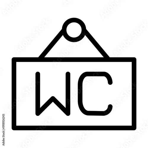wc line icon