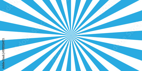 Vector sunray stripe background. Light sunburst glowing background. Sunburst pattern summer social banner. vector illustration pattern beam rays. Spiral radial striped backdrop design.