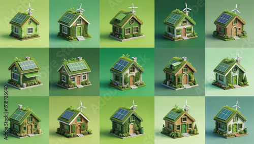 Gemini said

Isometric 3d vector illustration set of residential house icons featuring various home architecture styles with roofs and doors for real estate business property sale or cottage construct