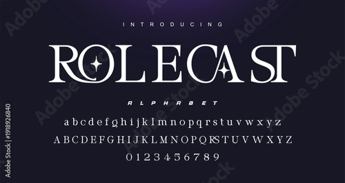 Typography beauty fashion elegant minimalist serif italic fonts decorative wedding vintage retro logos. Minimal luxury font alphabet logo. Vector illustration.