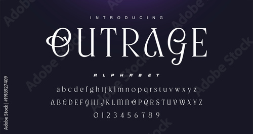 Typography beauty fashion elegant minimalist serif italic fonts decorative wedding vintage retro logos. Minimal luxury font alphabet logo. Vector illustration.