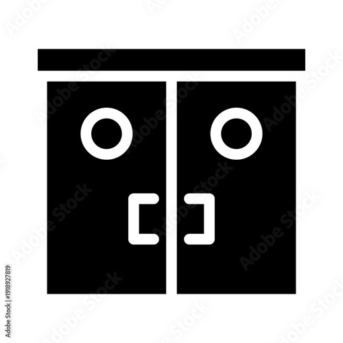 door glyph icon