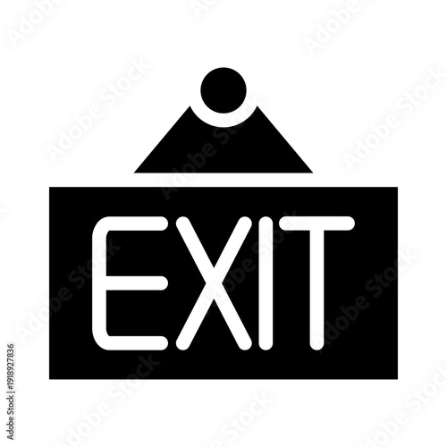 exit glyph icon
