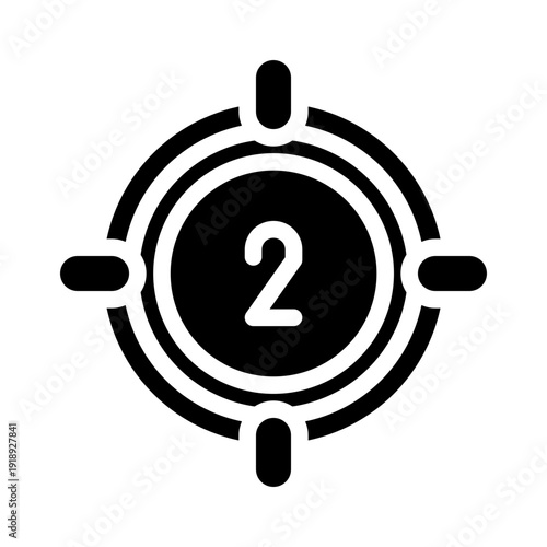 countdown glyph icon