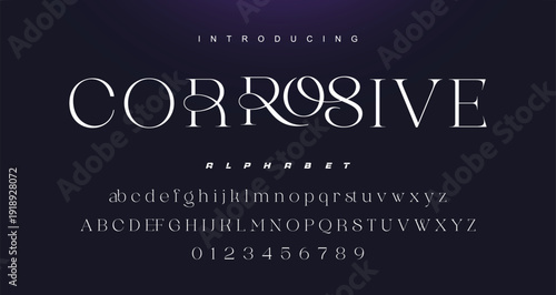 Typography beauty fashion elegant minimalist serif italic fonts decorative wedding vintage retro logos. Minimal luxury font alphabet logo. Vector illustration.