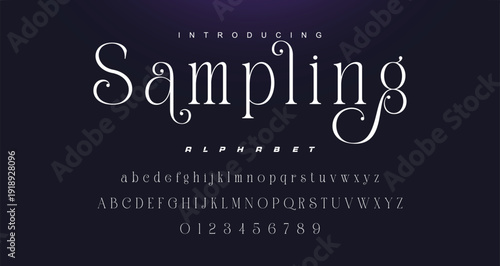 Typography beauty fashion elegant minimalist serif italic fonts decorative wedding vintage retro logos. Minimal luxury font alphabet logo. Vector illustration.