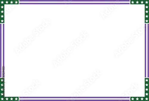 Patriotic american flag border frame with stars and stripes design for usa holidays and celebrations