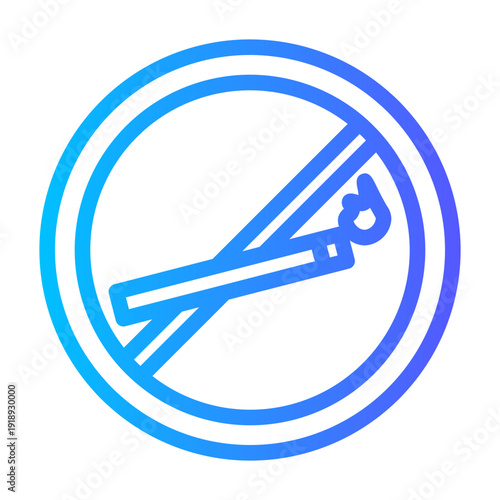 no smoking gradient icon