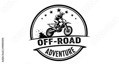 Off Road Adventure Motorbike Logo.