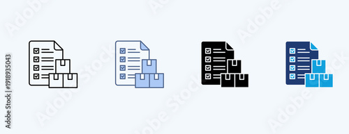 Logistic Multiple Icon Illustration Vector