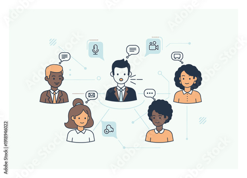 Virtual Reality Meeting - Avatars, Digital Connection