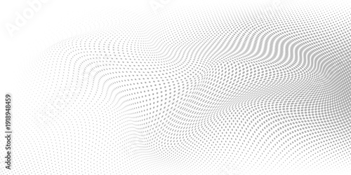 Halftone gradient. Dotted gradient, smooth dots spraying and halftones dot background seamless horizontal geometric pattern vector template set.